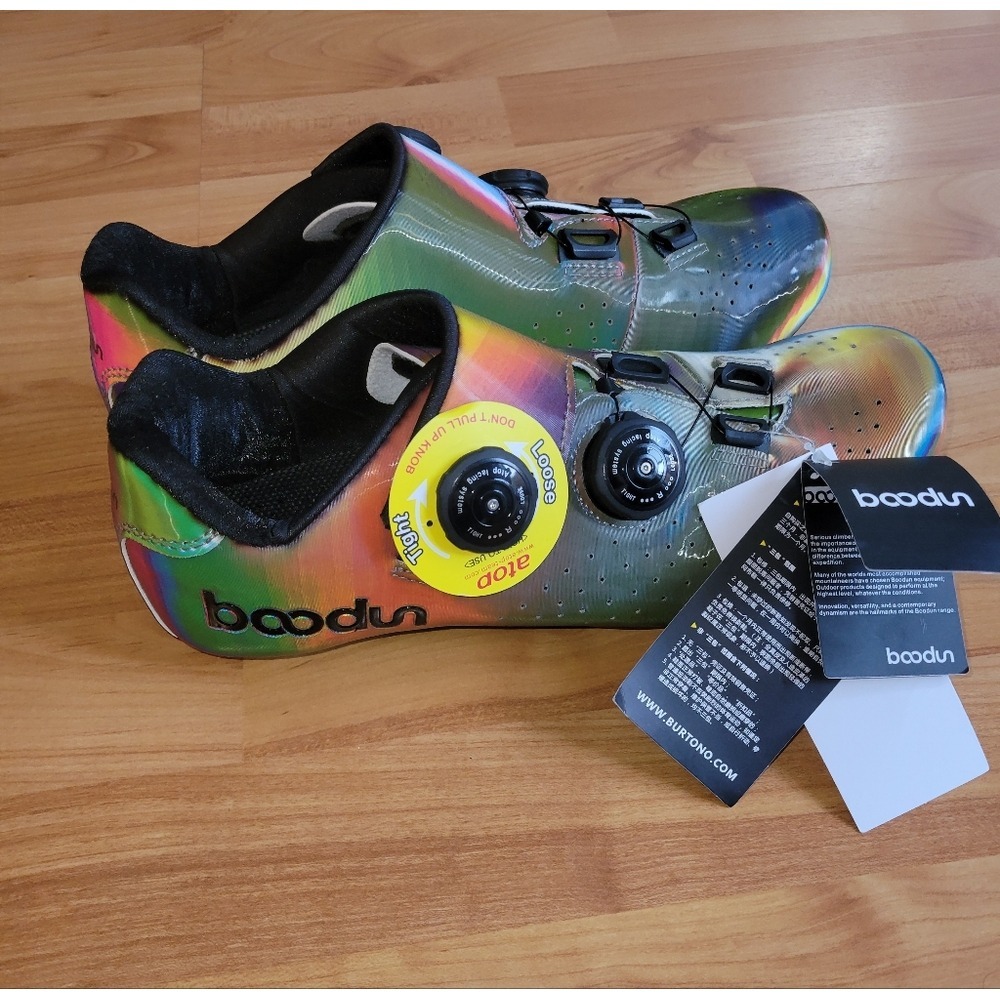 NEW Boodun Cycling Shoes Rainbow colored Size 8 / Size 41